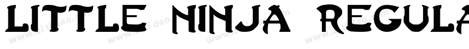 little ninja Regular字体转换